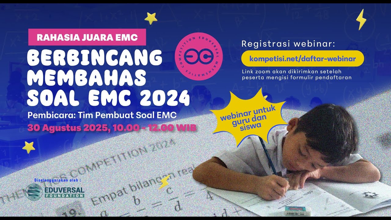 Webinar EMC 1: Berbincang Membahas Soal EMC 2024 | Pembahasan soal EMC SMP