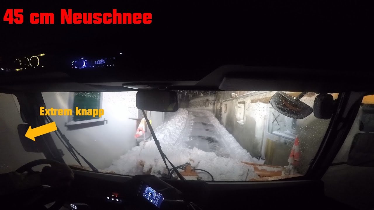 Winterdienst extrem | Teil 4.1 | 40cm Neuschnee | 21.01.2018 | Reform Muli T10 X HybridShift