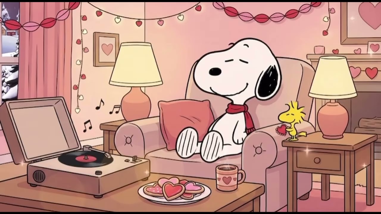 Valentine Snoopy Jazz// Sweet Jazz with Snoopy! Calm Comfort & Sweet Moments