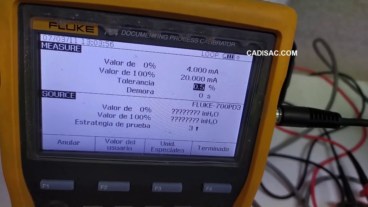 22. Curso Instrumentacion Industrial - Fluke 754. Video 22.