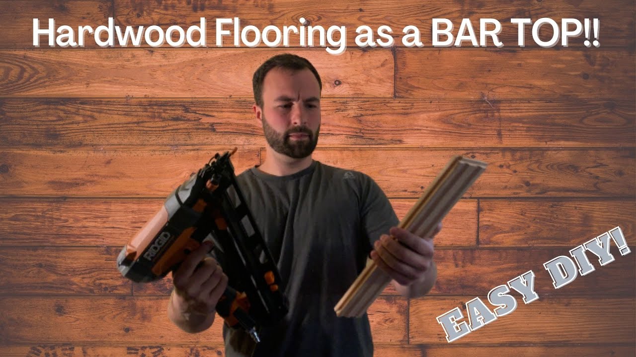 CUSTOM BAR TOPS FROM HARDWOOD FLOORING.. EASY DIY!! (Rum and Colt Mobile Bar Pt 7)