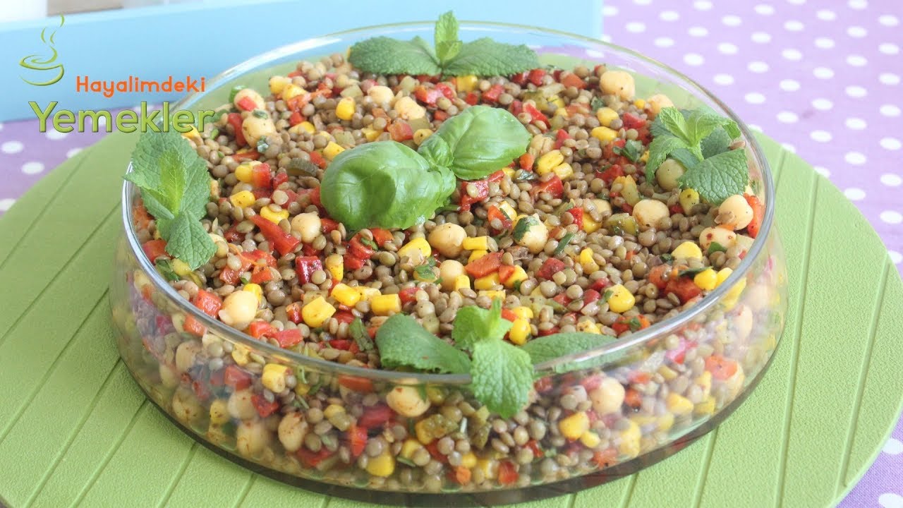 Böyle Lezzetli Yeşil Mercimek Salatası denediniz mi? Yeşil Mercimek Salatası Tarifi