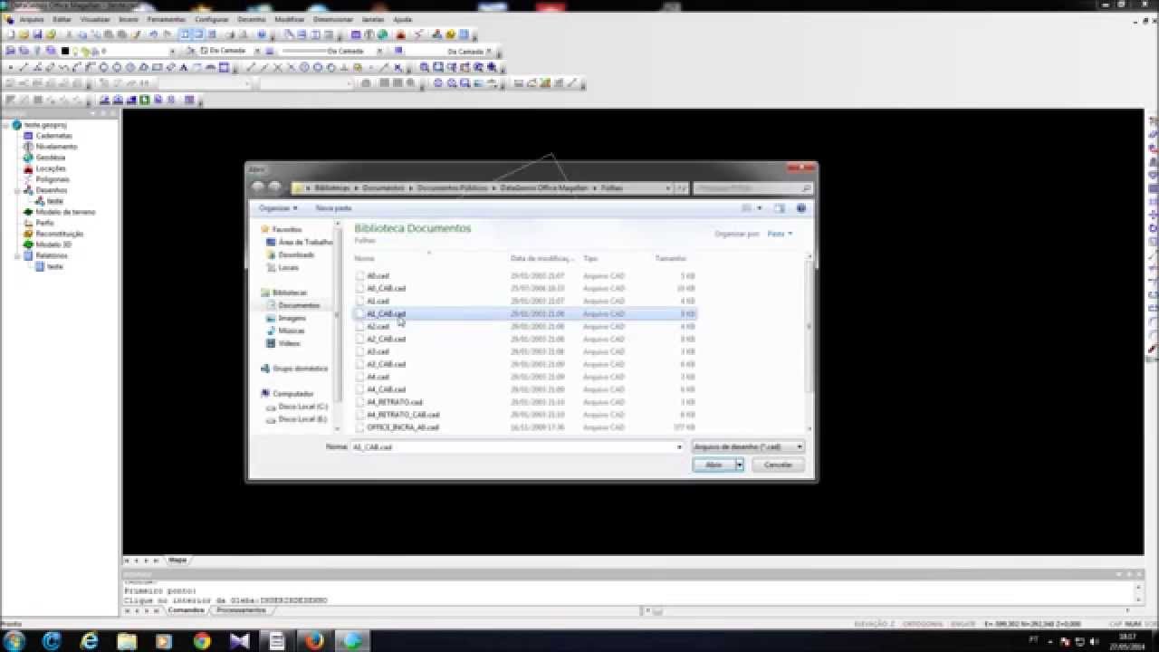 Principais ferramentas do Datageosis Office GPS