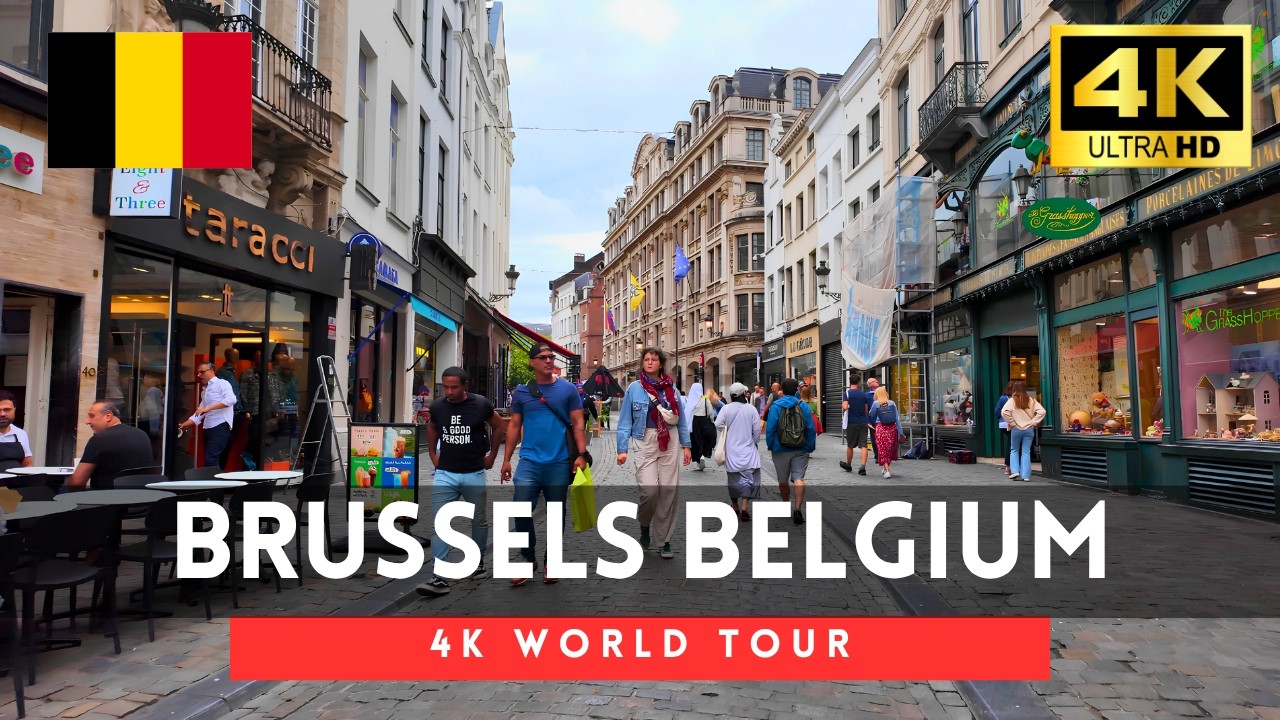 🇧🇪Brussels 4k walk - Belgium 4K Morning Walking Tour｜Jul 2025