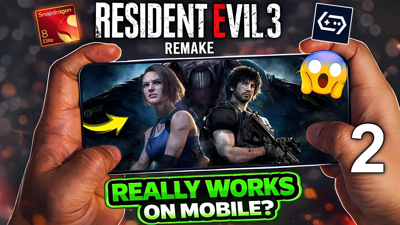 Resident Evil 3 Remake PART 2 on MOBILE 😱 | Snapdragon 8 Elite PC Emulation FPS Test