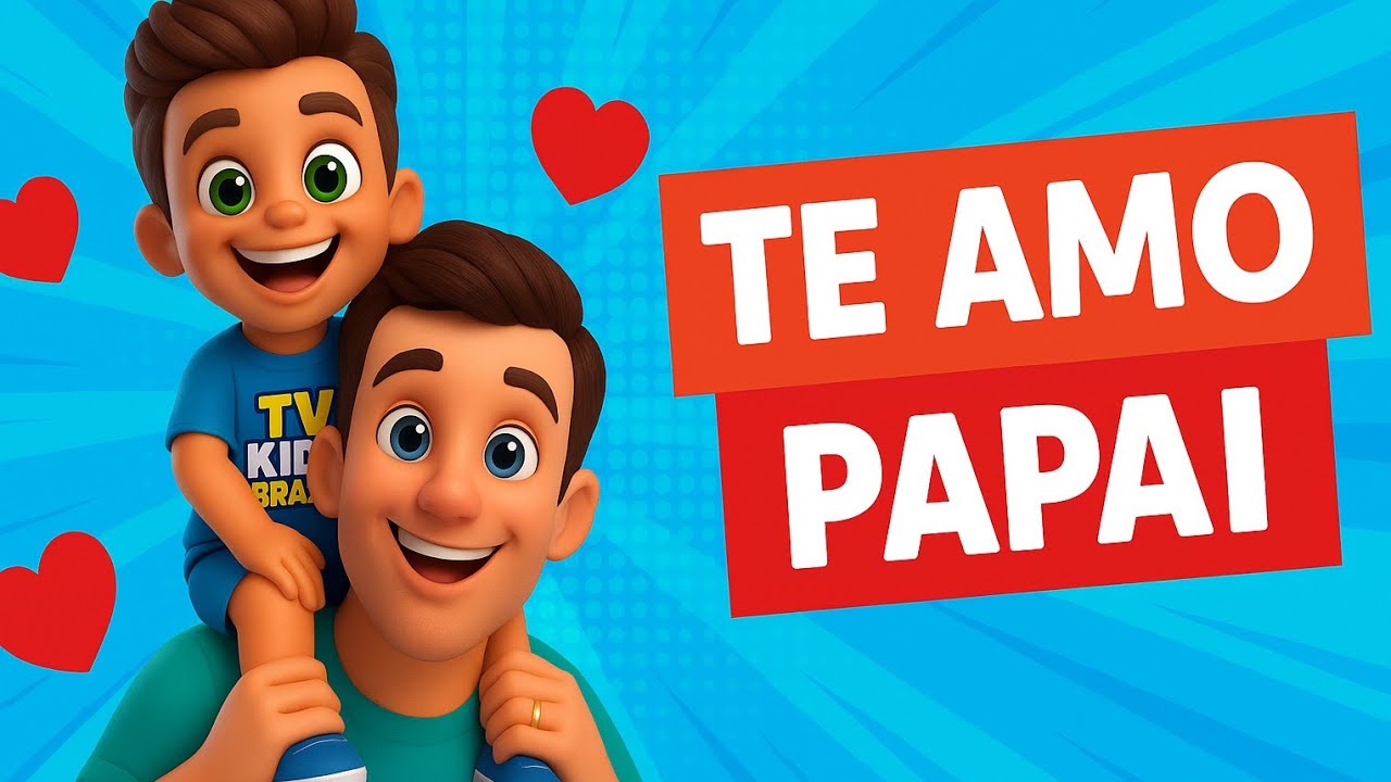 🎵 Papai é Meu Herói – Música Infantil Especial Dia dos Pais 💙 |  TV KIDS BRASIL