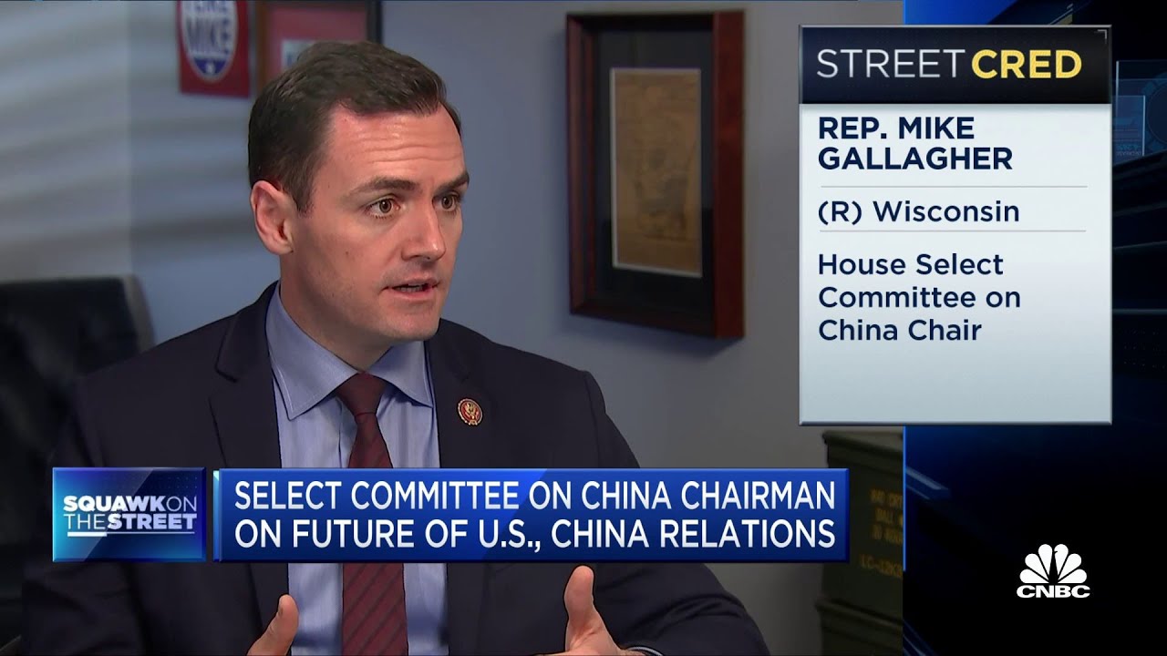 We're going to have to find a way to reduce dependence on China, says Rep. Mike Gallagher (R-Wisc.)