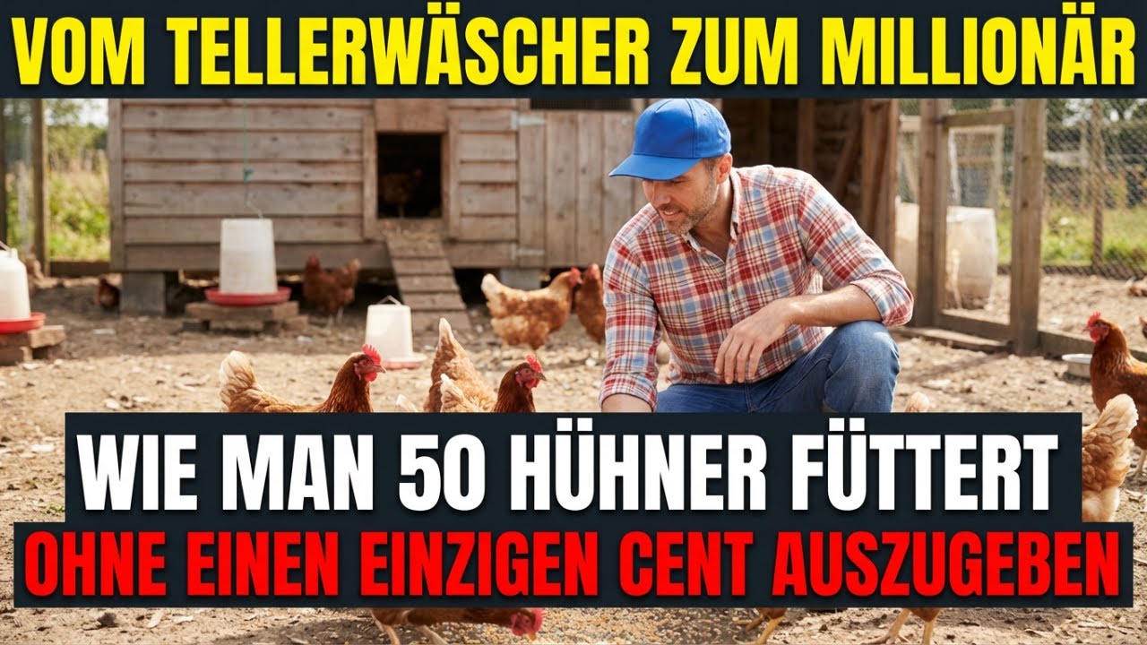 Vom Tellerwäscher zum Millionär  Wie man 50 Hühner füttert, ohne einen einzigen Cent auszu