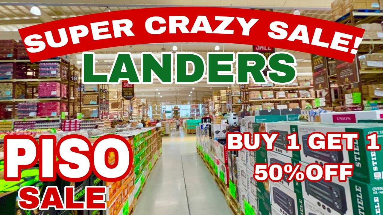 LANDERS | PART 1 | SUPER CRAZY SALE | PISO SALE | BUY 1 GET 1 50%OFF | SHOPPING TOUR | #Len TV Vlog