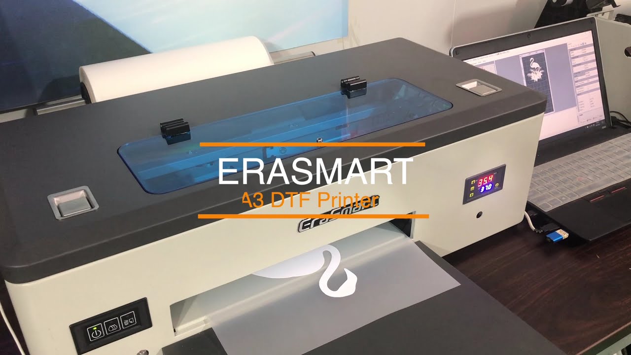 New upgraged erasmart a3 dtf printer with independent pet film in and out control system