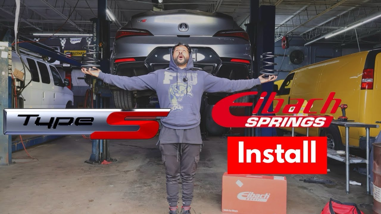 Acura Integra Type S | Eibach Lowering Springs Install #cartok #types #fl5 #acura #typer