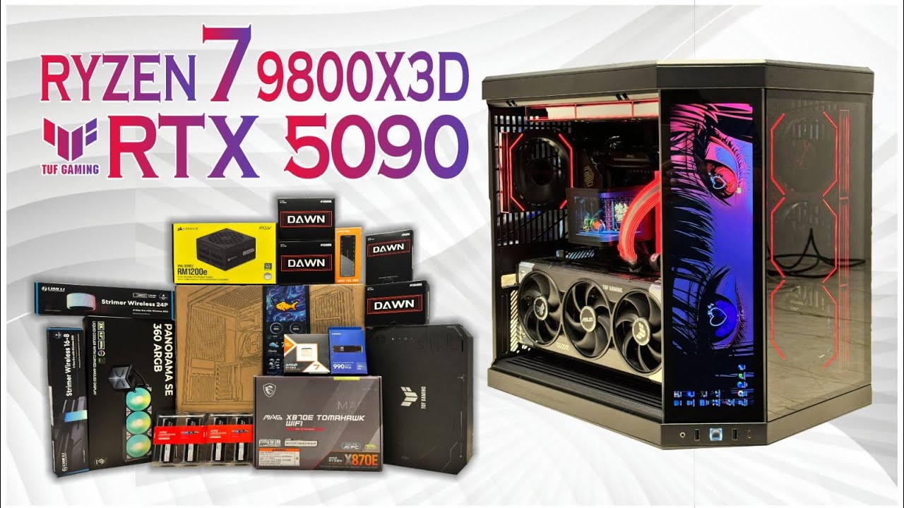 TUFF GAMING RTX 5090 | RYZEN 7 9800X3D | HYTE Y70 CASE