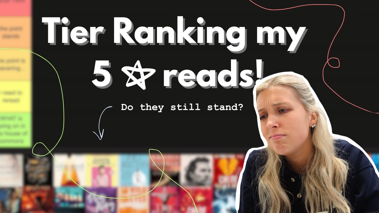 Tier ranking all the books i've given 5 ☆