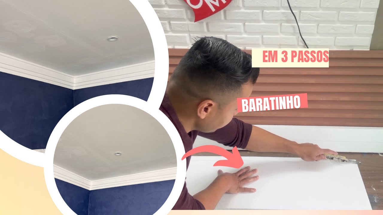 Ideia genial melhor roda teto de isopor que vc já viu/faça vc mesmo