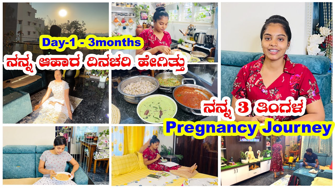 ನನ್ನ 3 ತಿಂಗಳ Pregnancy journey ಹೇಗಿತ್ತು ನೋಡಿ | Day-1 to 3 months Food routine #vlog #video