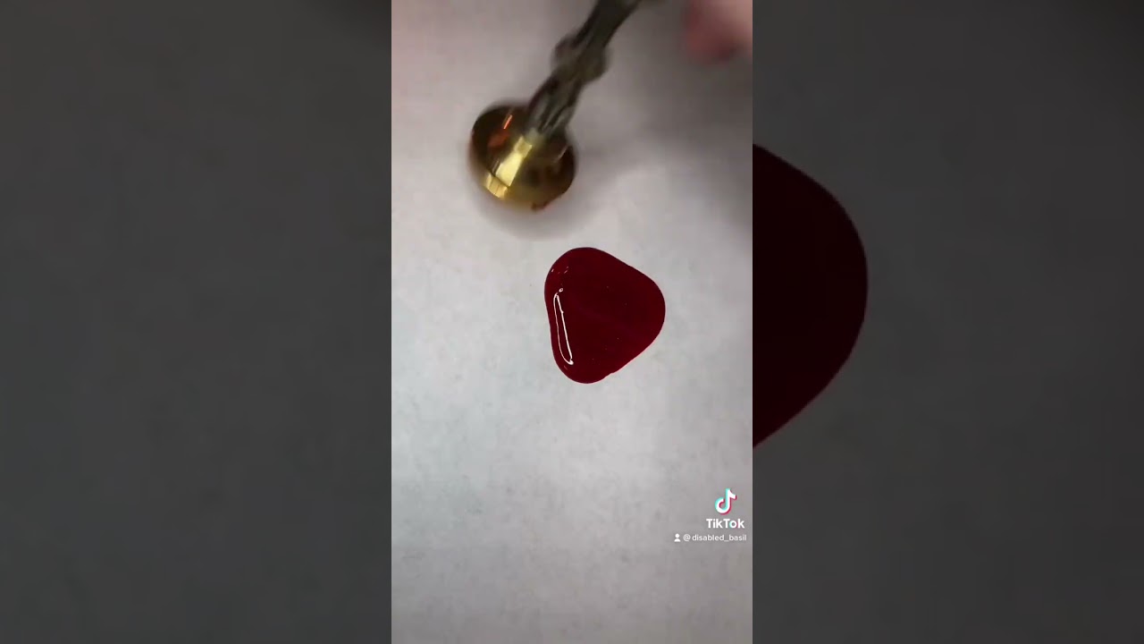 Wax seal 🥀 #satisfying #wax #calming #waxseal #stamp #asmr #vintage #aesthetic #beautiful #waxstamp