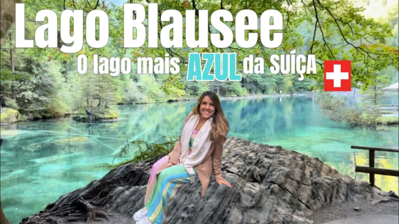 O DIA que conheci o LAGO mais azul da SUÍÇA, Lago BLAUSEE! Onde fica? Como chegar?