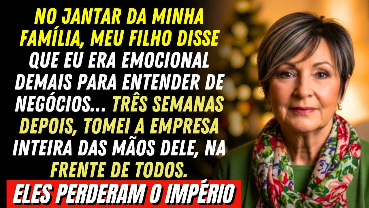 No jantar, meu filho me desprezou. 3 semanas depois, tomei a empresa dele diante de todos...