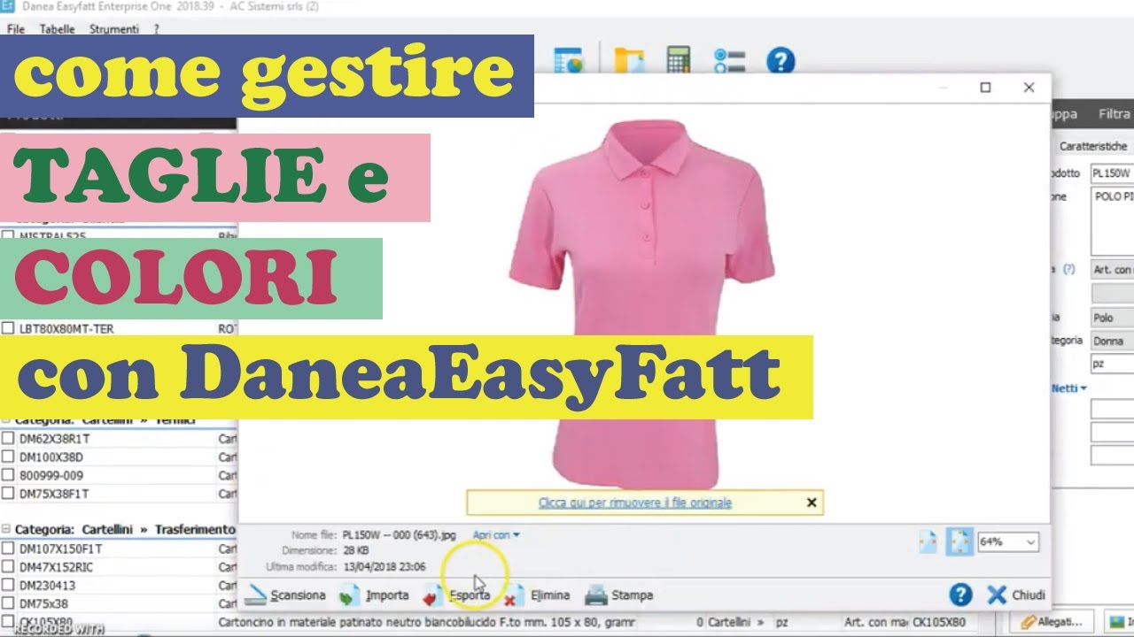 Come gestire taglie e colori con Danea EasyFatt