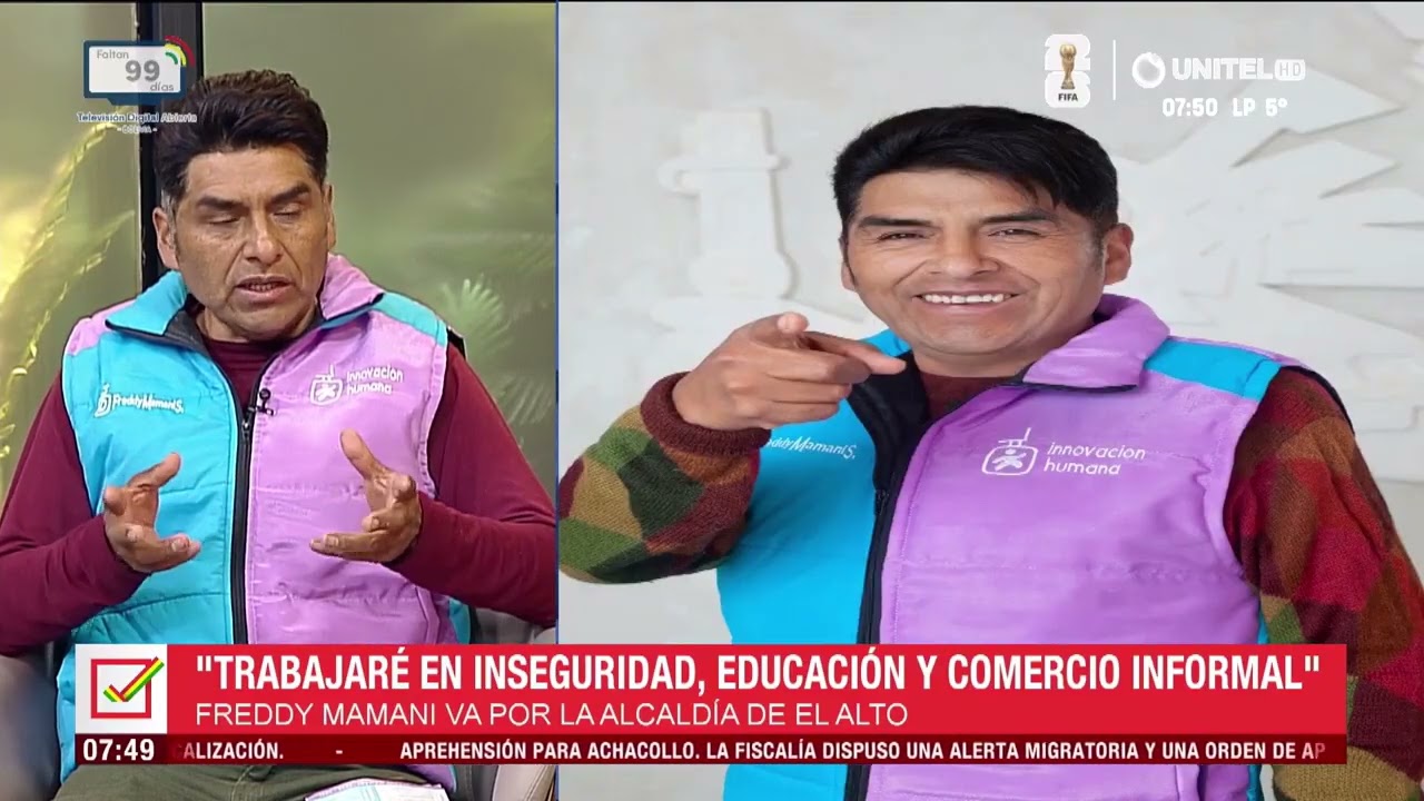 Mamani quiere construir un centro internacional de producción en El Alto para impulsar el turismo