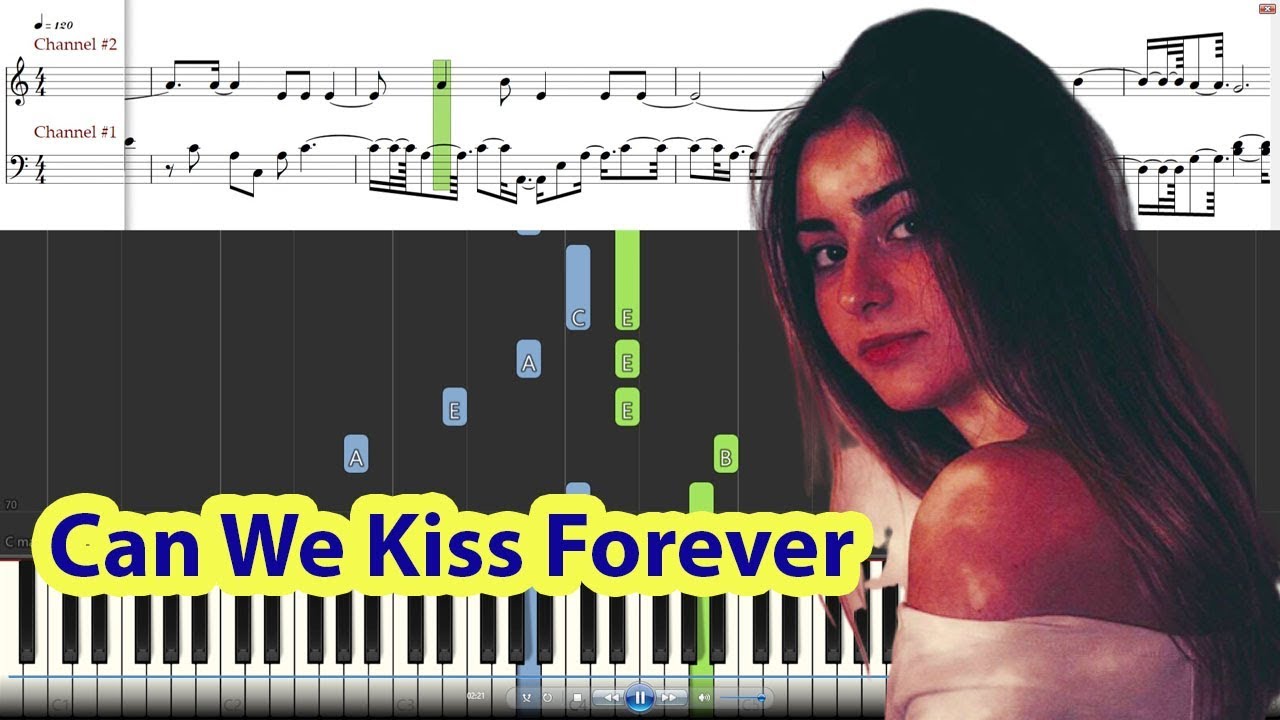 [Piano Tutorial] Kina - Can We Kiss Forever ft. Adriana Proenza