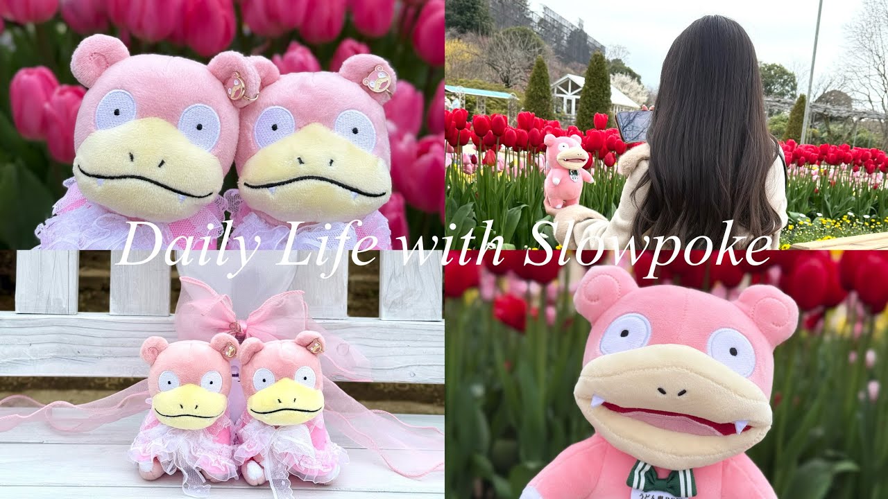 【Vlog】ヤドンと春のお散歩🌷｜あしかがフラワーパーク