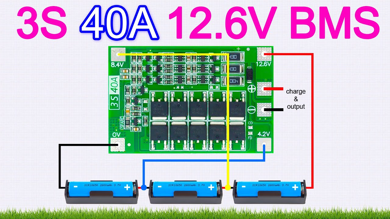 3S 40A Li-Ion Lithium Battery Charger & Protection Board PCB BMS – Complete Guide & Setup!