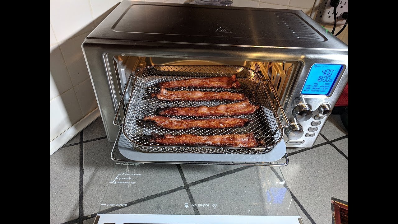 Fried Bacon, Power Air Fryer Oven 360 Smart Convection Toaster