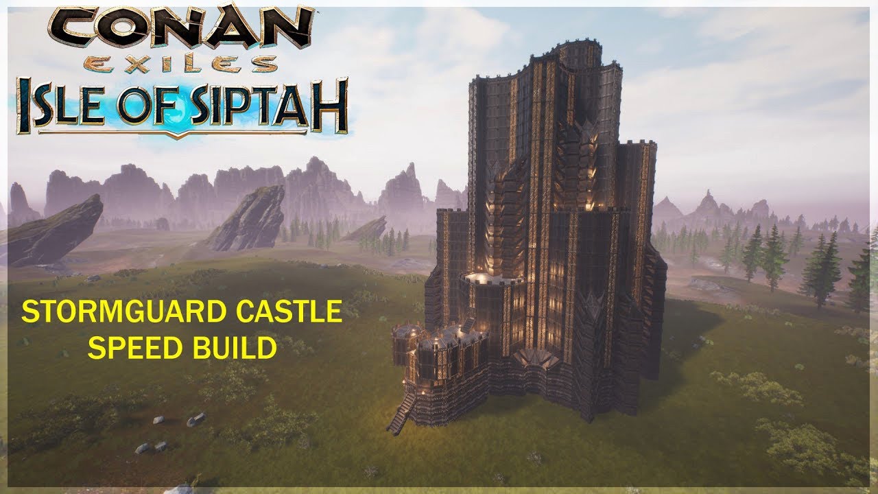 Conan Exiles: Isle of Siptah - Stormguard Castle (Speed Build)