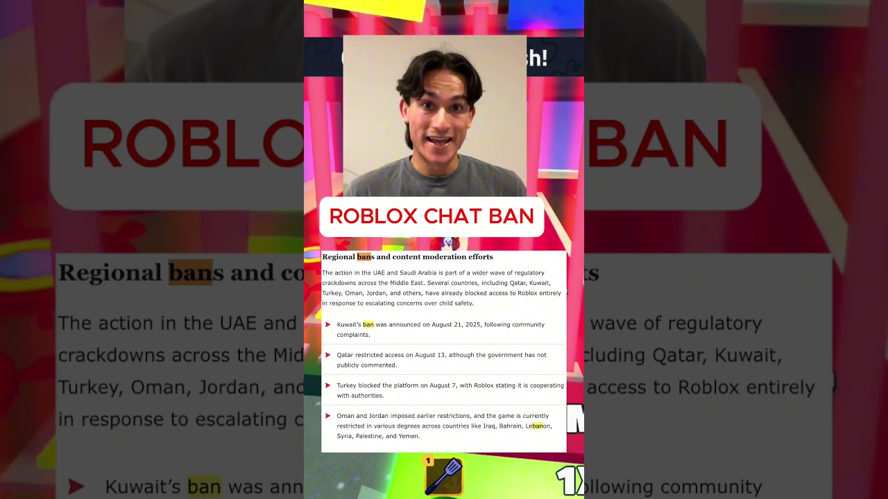 Почему чат Roblox запрещён на Ближнем Востоке!!??