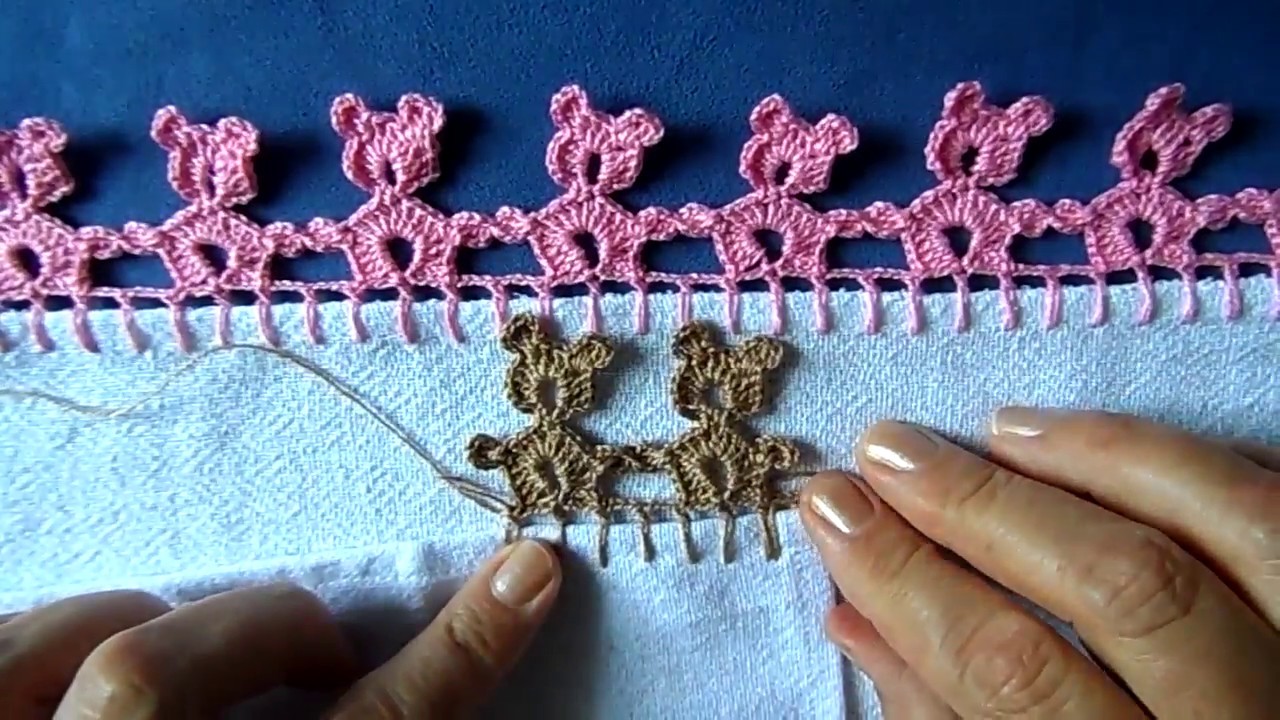 Bico em croche com ursinho - 58