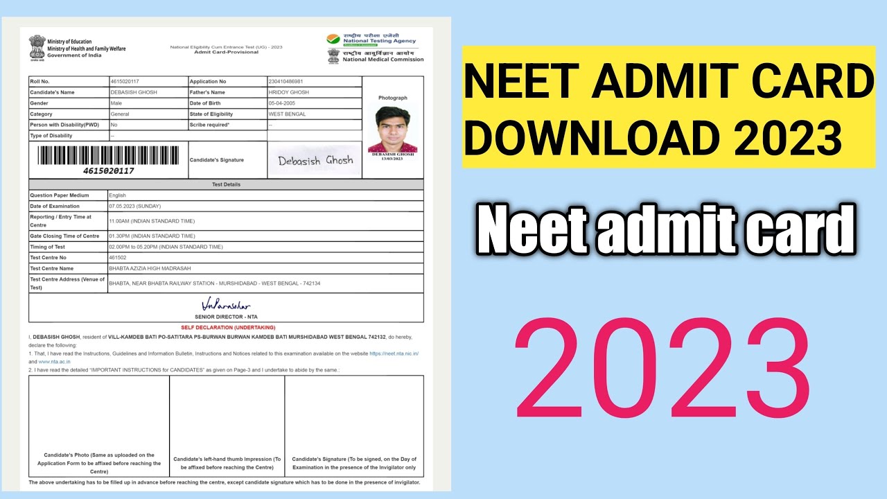 How To Download Neet Admit Card|NEET Admit Card Download 2023|Download Neet Admit card