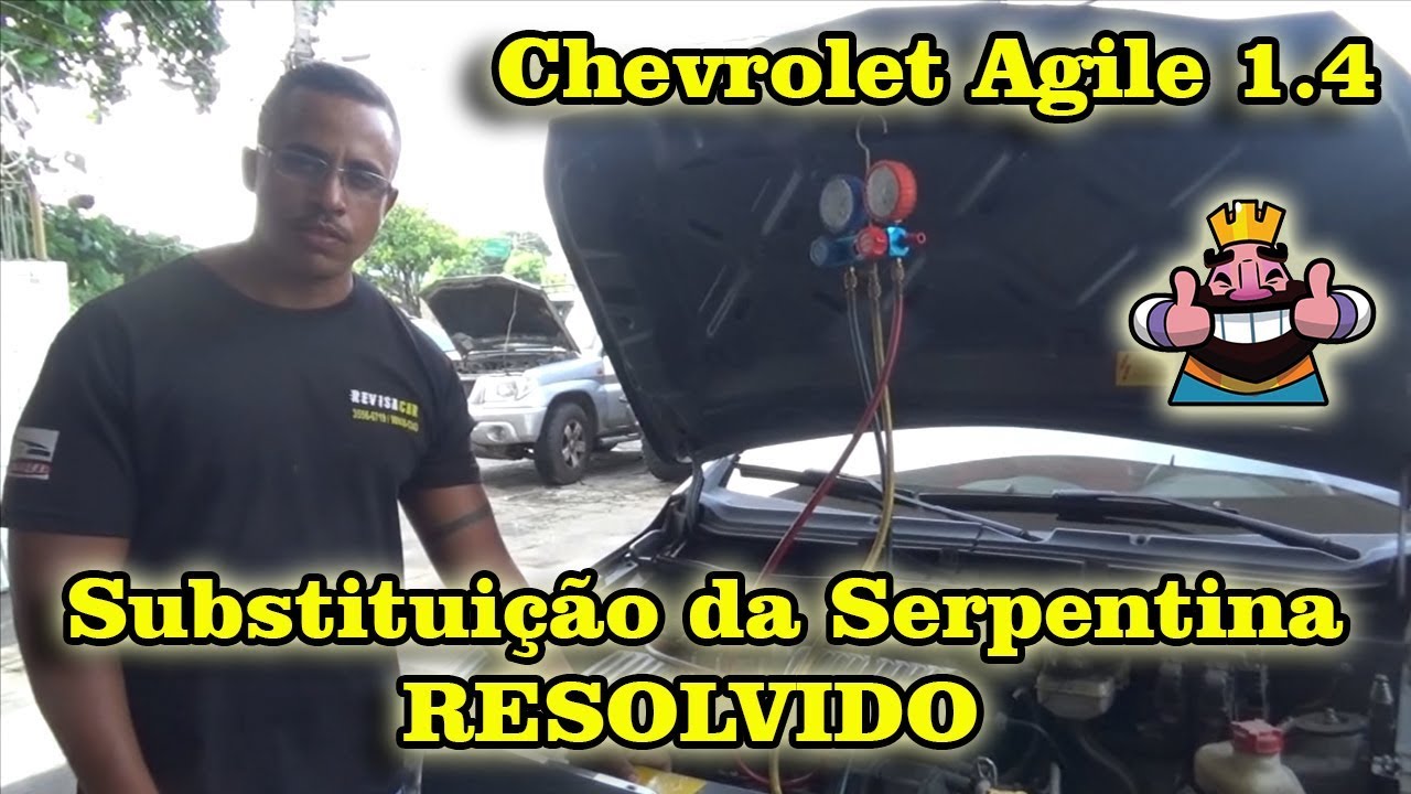 Chevrolet Agile 1.4 - Substituição da Serpentina 