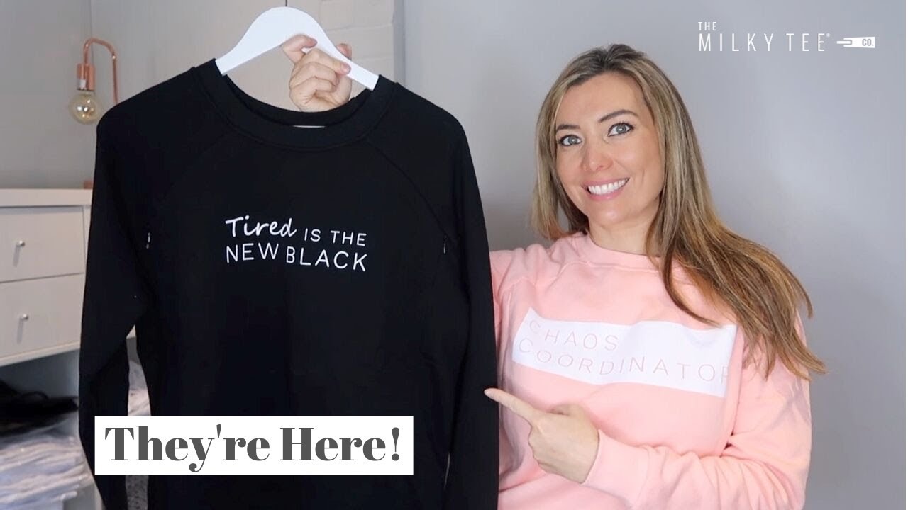 THEY'RE HERE! MILKY TEE BREASTFEEDING SWEATSHIRTS HAVE LAUNCHED!
