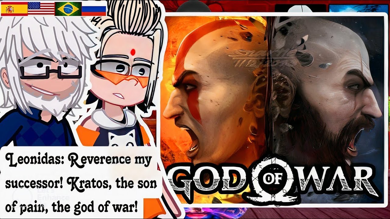 Humans | Record of Ragnarok | react to Kratos || TikTok || Part 1 [🇺🇲🇪🇸🇷🇺🇧🇷]