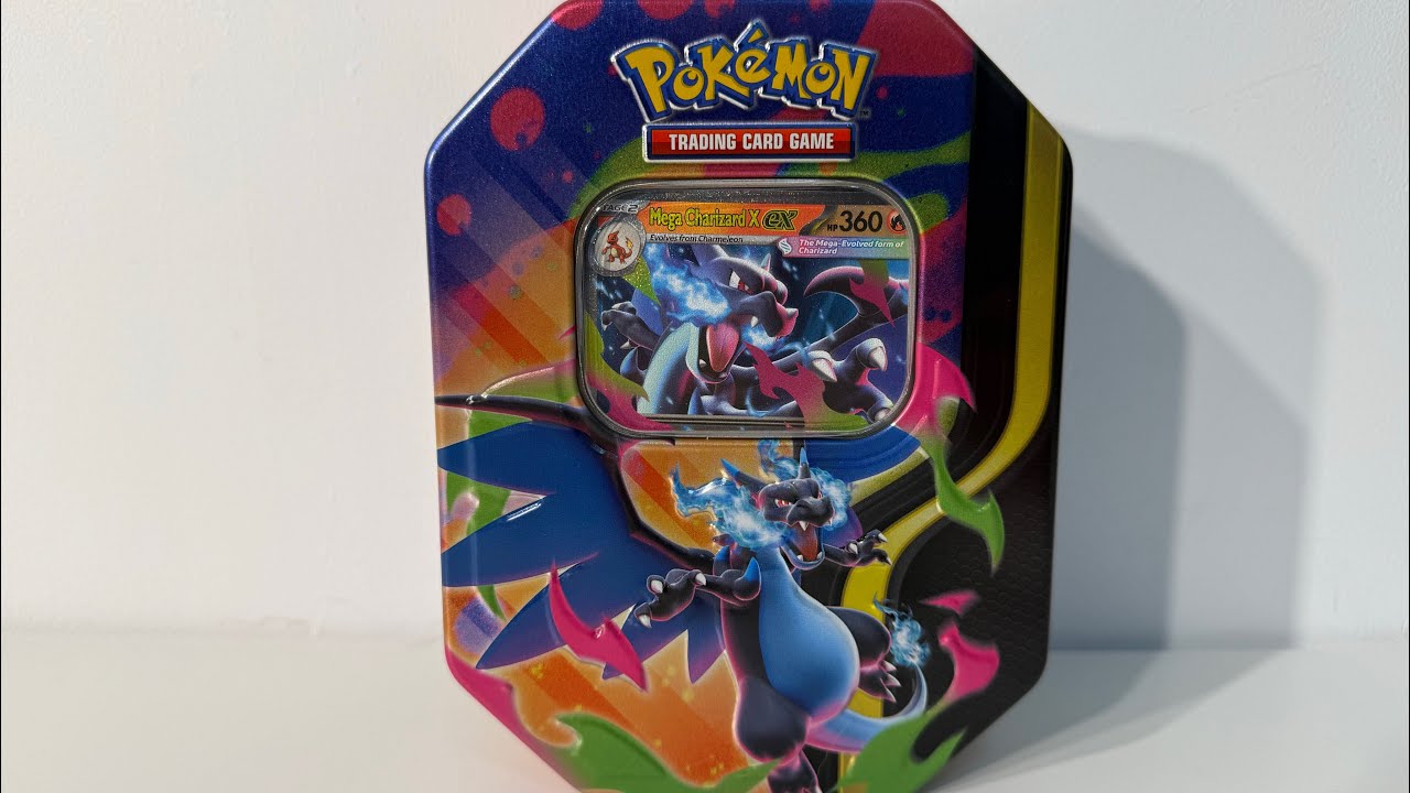 Pokémon TCG - Mega Charizard Tin: Mega Charizard X Ex Opening