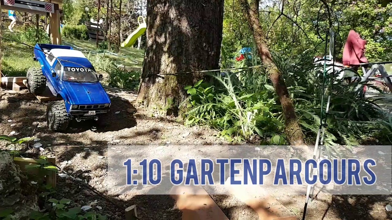 1/10 Scaler Gartenparcours Test / 4x4 Tamiya Bruiser