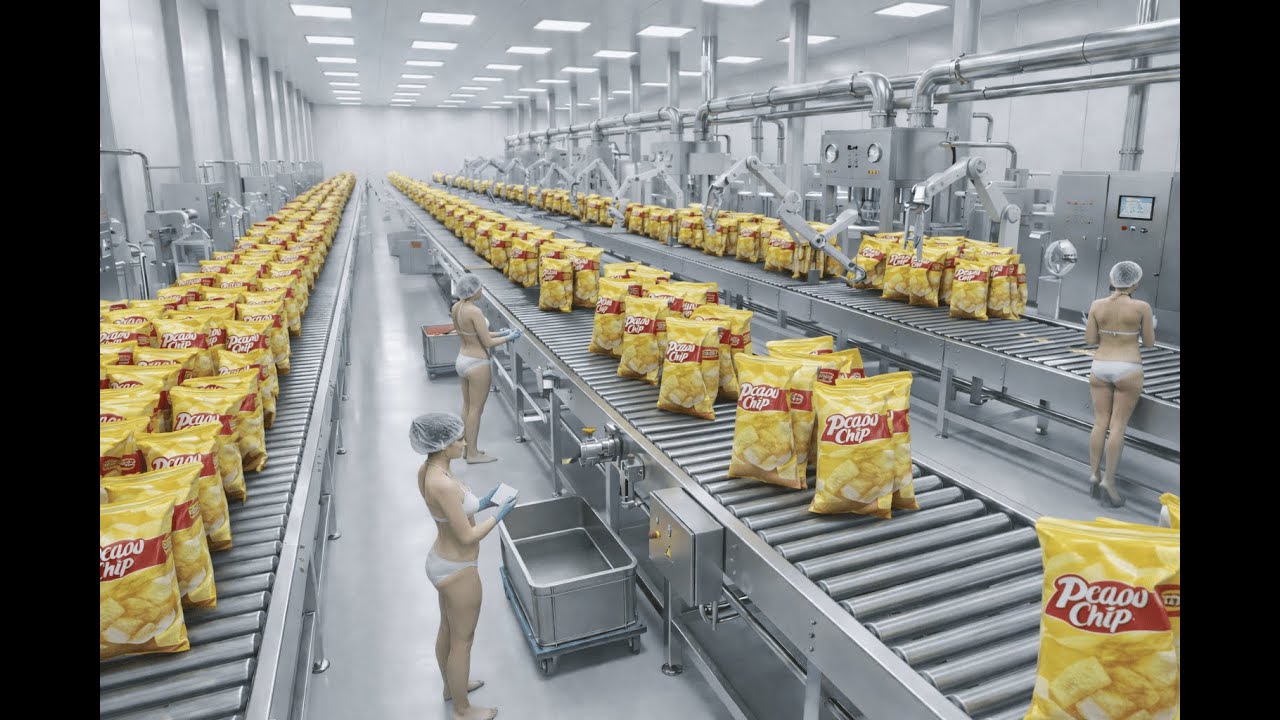 Inside a Modern Pringles Factory: From Whole Potatoes to Perfectly Stacked Chips | Full Process