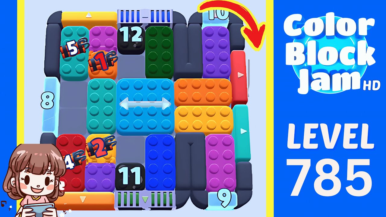 Color Block Jam Level 785 Solution Walkthrough