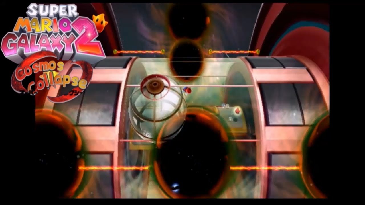 ブラックホールに浸食された「イナズマの雲海ギャラクシー」 (SMG2 Cosmos Collapse P28)