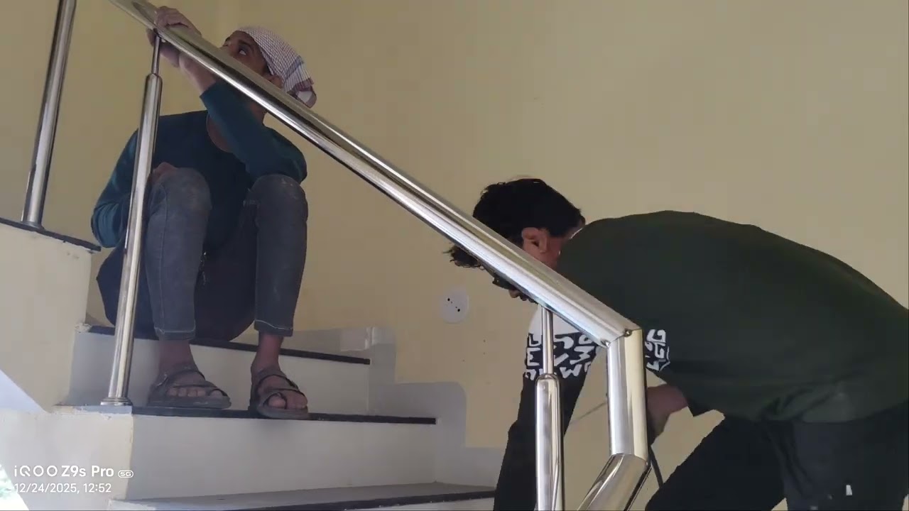 Ss 3 line pipe fitting video #viral #interiordesign #home #walding #railings  #ssrailing 