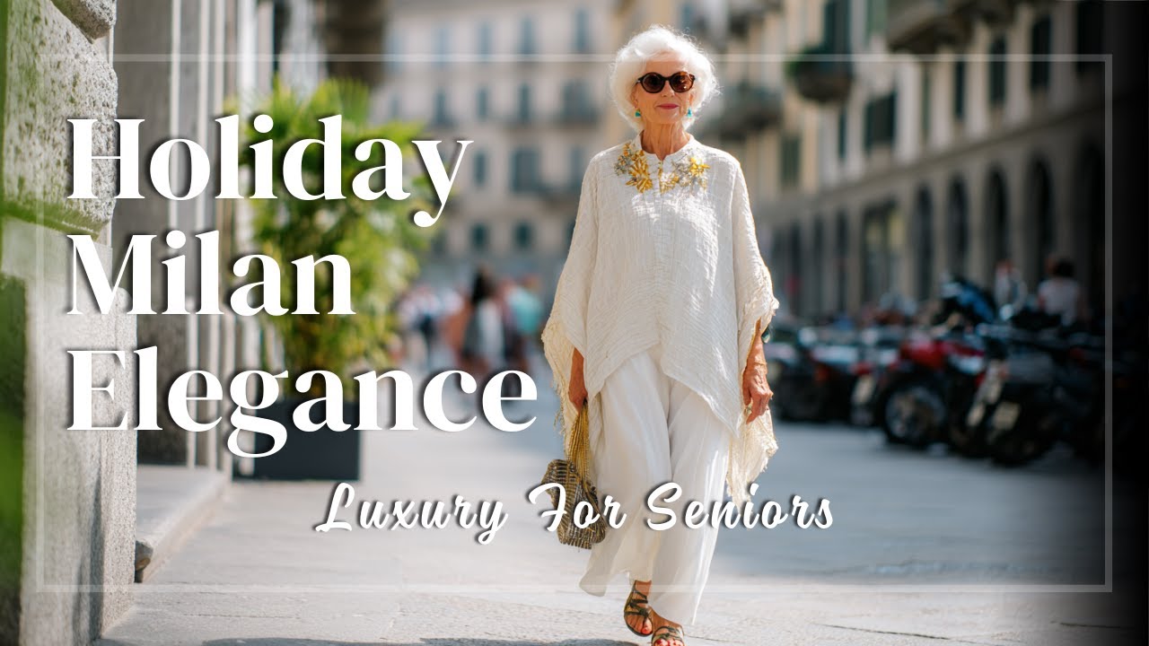 Milan Elegance 👗 Senior Holiday Fashion That Glows with Luxurious Refinement