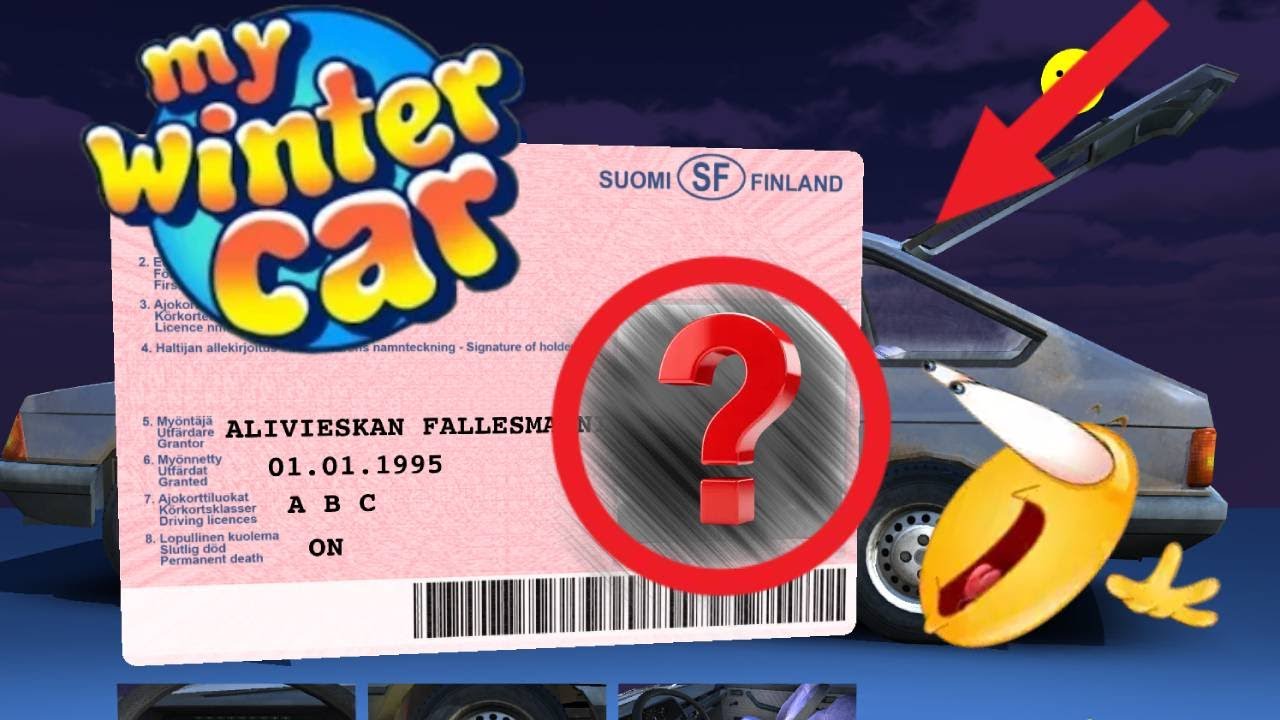 TUTORIAL: How to Change YOUR License Picture in My Winter Car!!!