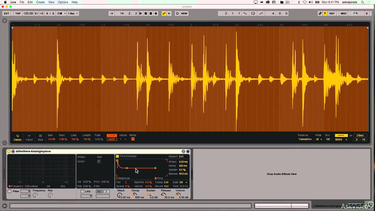 Ableton Live 9 306: 10 Killer Simpler Sampler Tips - 1. Pitch Envelope