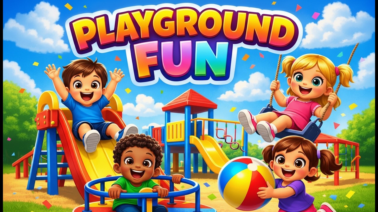 Playground Fun Song 🎶🌈 Laugh, Play & Sing Along with Friends 🌞😊