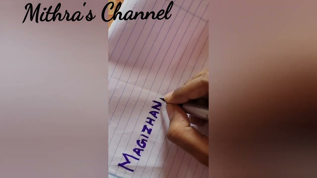 Magizhan/Comment your Name/Brush Pen #youtube #shortfeed #ytshorts #viral #short #shorts #name #yt