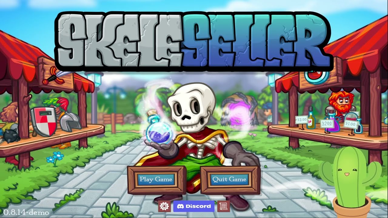 Я умер и стал продавцом-скелетом [Видеоблогер Cactus играет в продавца-скелета]