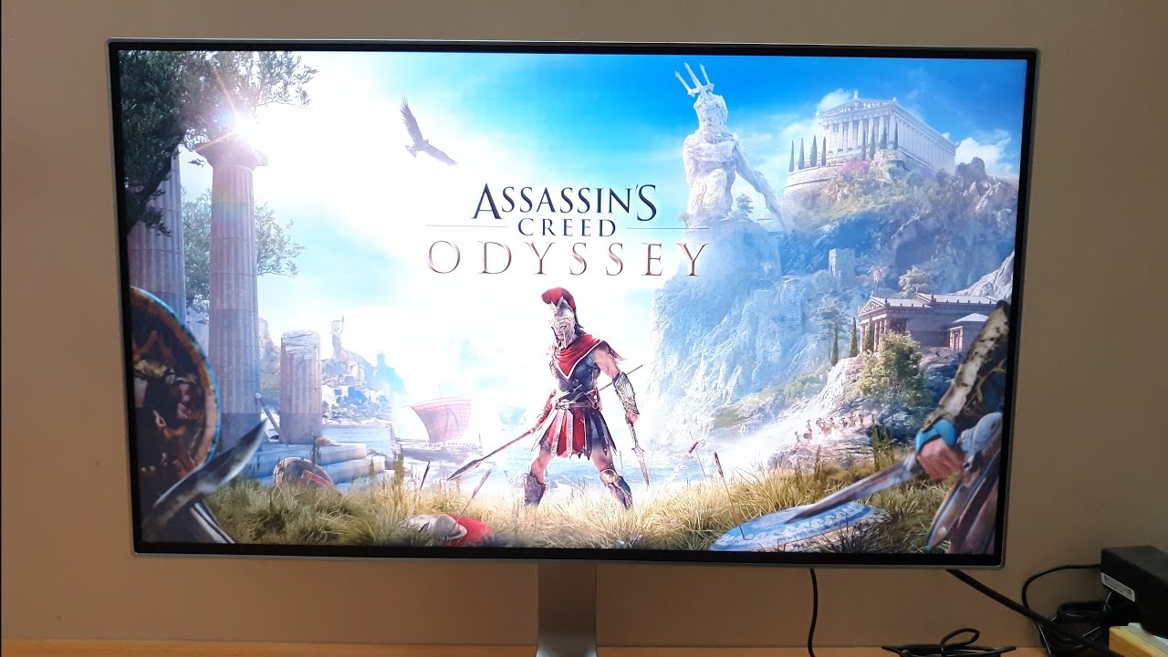 Assassin's Creed Odyssey on PS4 Slim (1080P Monitor)