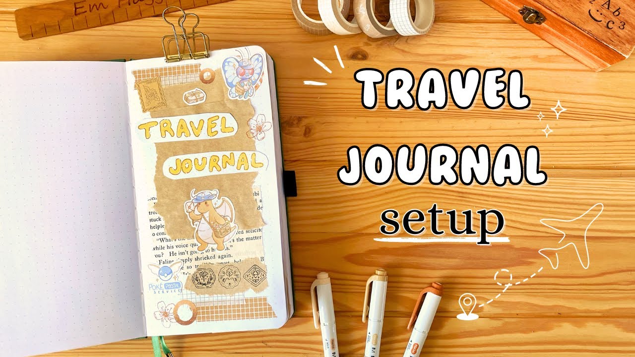 Travel Journal Setup ✈️ cozy Pokémon theme