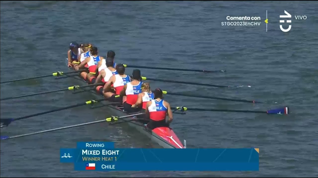 Santiago 2023 | Remo: Equipo mixto gana el primer heat y pasa a la final